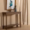 Konsola TEMPU 90 cm drewno sosna brązowy outlet