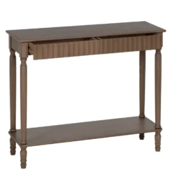 Konsola TEMPU 90 cm drewno sosna brązowy outlet