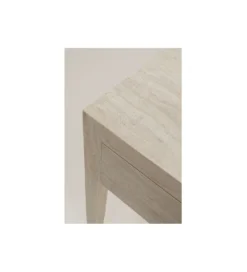 Konsola TRAVERTINO DRAWERS 100 x 77 cm naturalny beżowy