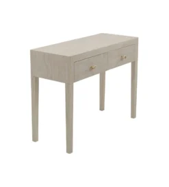 Konsola TRAVERTINO DRAWERS 100 x 77 cm naturalny beżowy