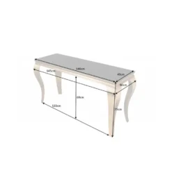 Konsola TRENTINO Modern Barock 140 cm czarna