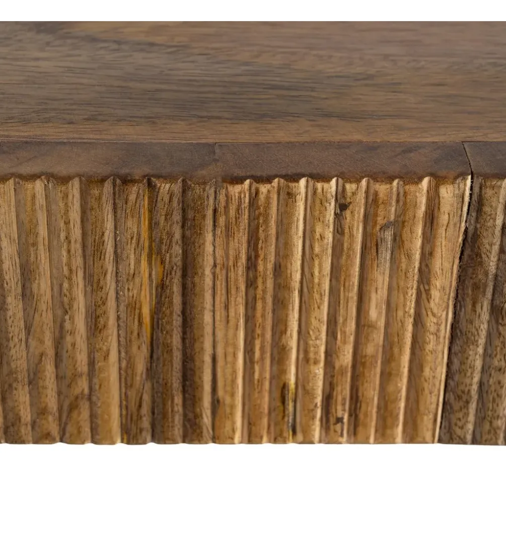 Konsola wisząca ZIARAN 75 cm drewno mango