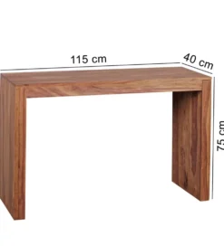 Konsola WOHNLING 115 cm drewno sheesham
