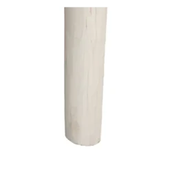 Konsola WORNYM 120 cm drewno teak biała przecierana