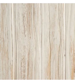 Konsola WORNYM 120 cm drewno teak biała przecierana