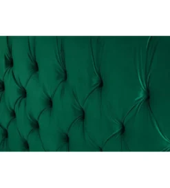 Łóżko tapicerowane PARIS CHESTERFIELD 180 cm x 200 cm ciemnyzielony velvet