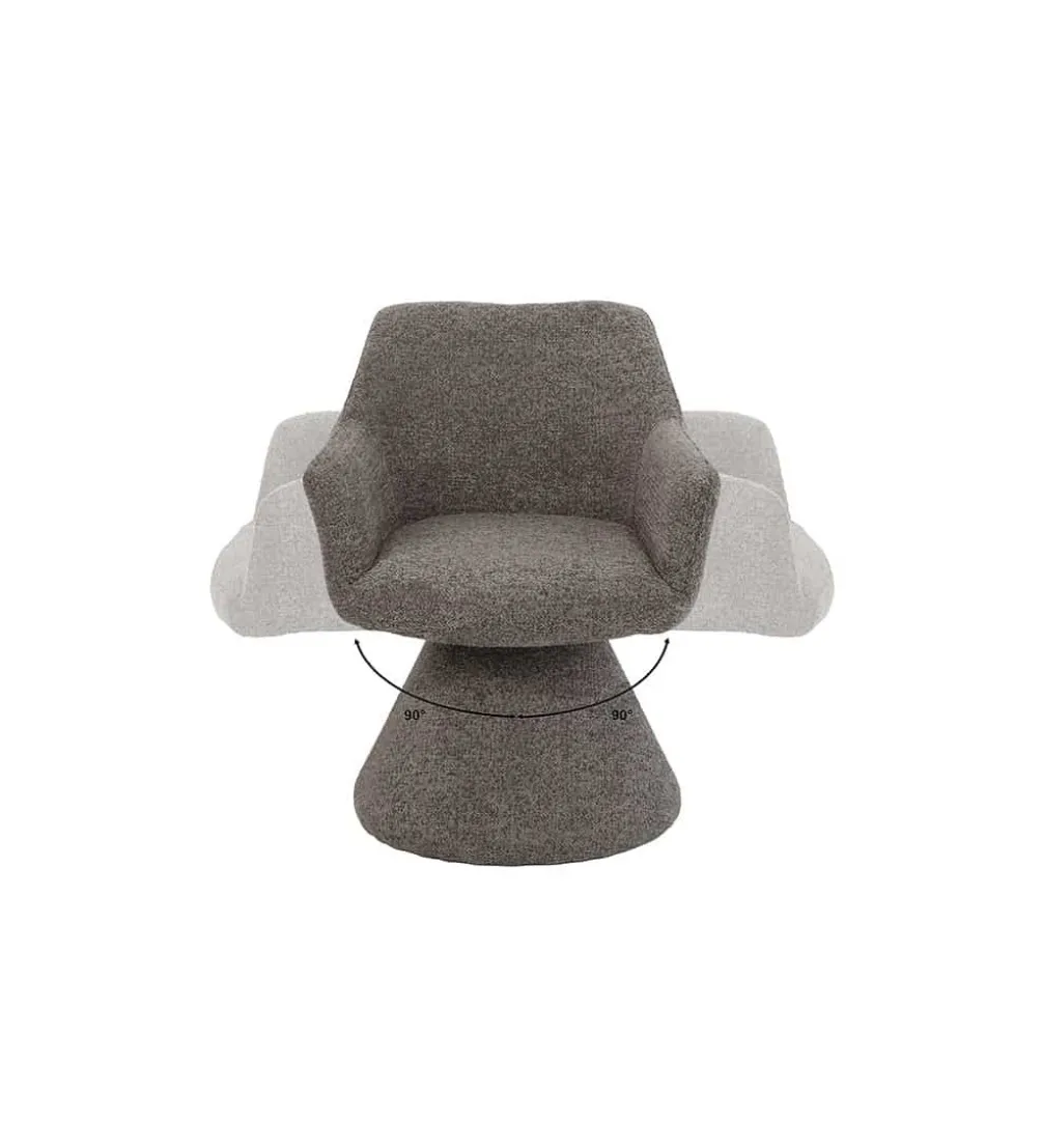 Krzesło AMBIENTO 79 cm obrót 180 stopni brązowe