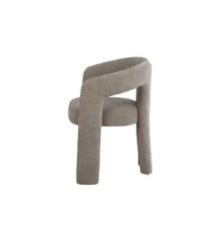 Krzesło ARCH 77 cm szare tkanina teddy