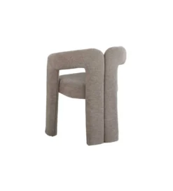 Krzesło ARCH 77 cm szare tkanina teddy