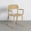 Krzesło BARETO 80 cm khaki z podłokietnikami