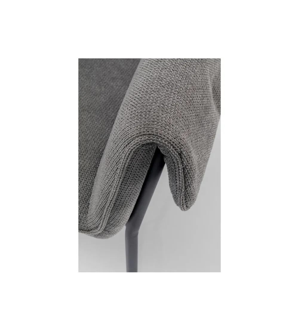 Krzesło BESS 83 cm bouclé szary
