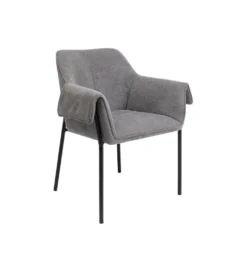 Krzesło BESS 83 cm bouclé szary