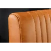 Krzesło BIG ASTON skórzane brązowe czarne nogi