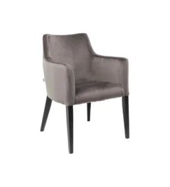 Krzesło BLACK MODE 87 cm welwet szary