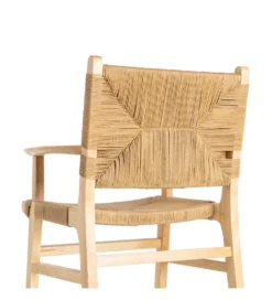 Krzesło BRAZOS 85 cm drewno kauczuk naturalne