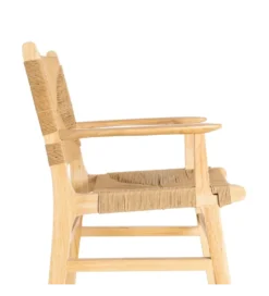 Krzesło BRAZOS 85 cm drewno kauczuk naturalne