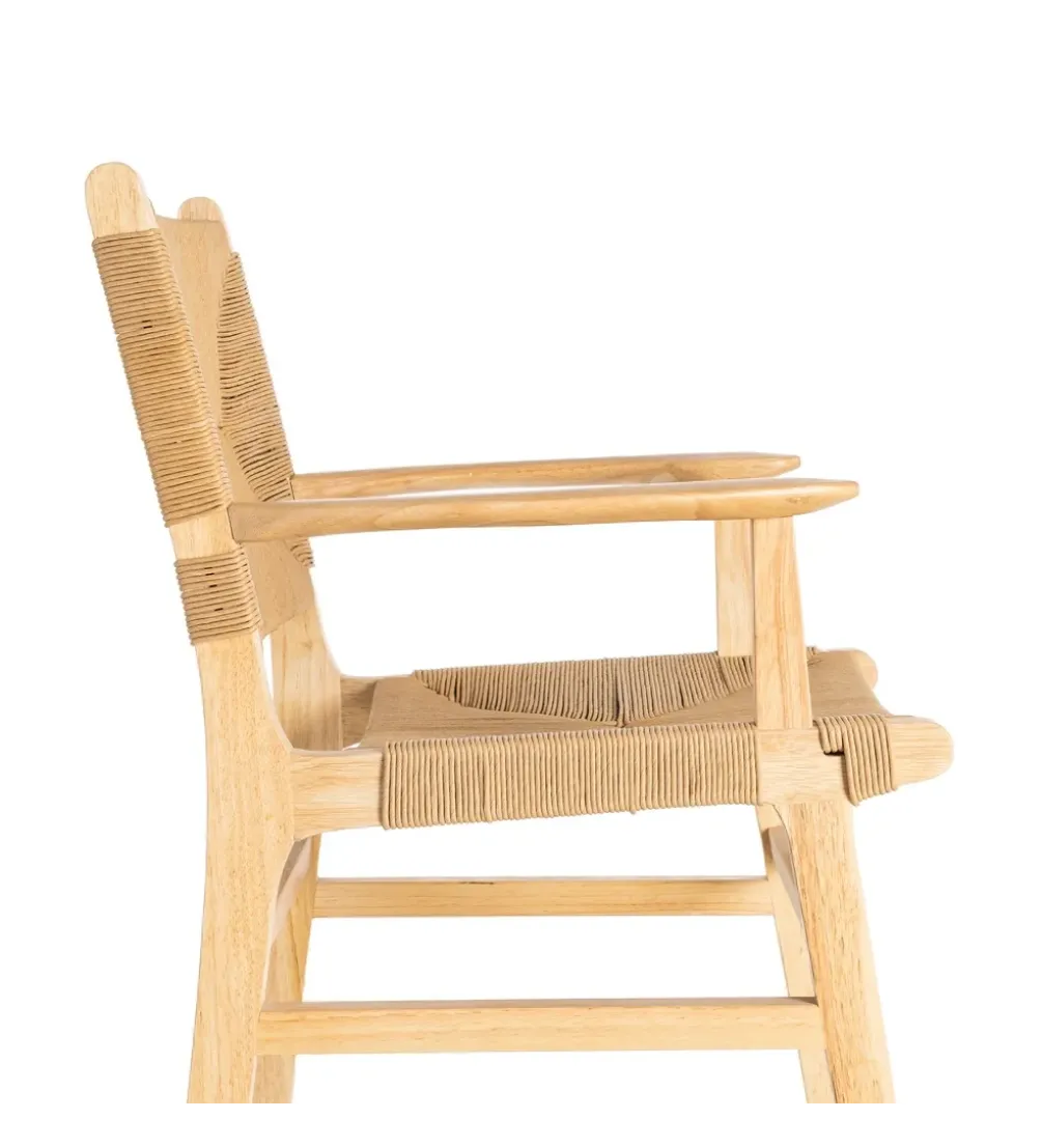 Krzesło BRAZOS 85 cm drewno kauczuk naturalne