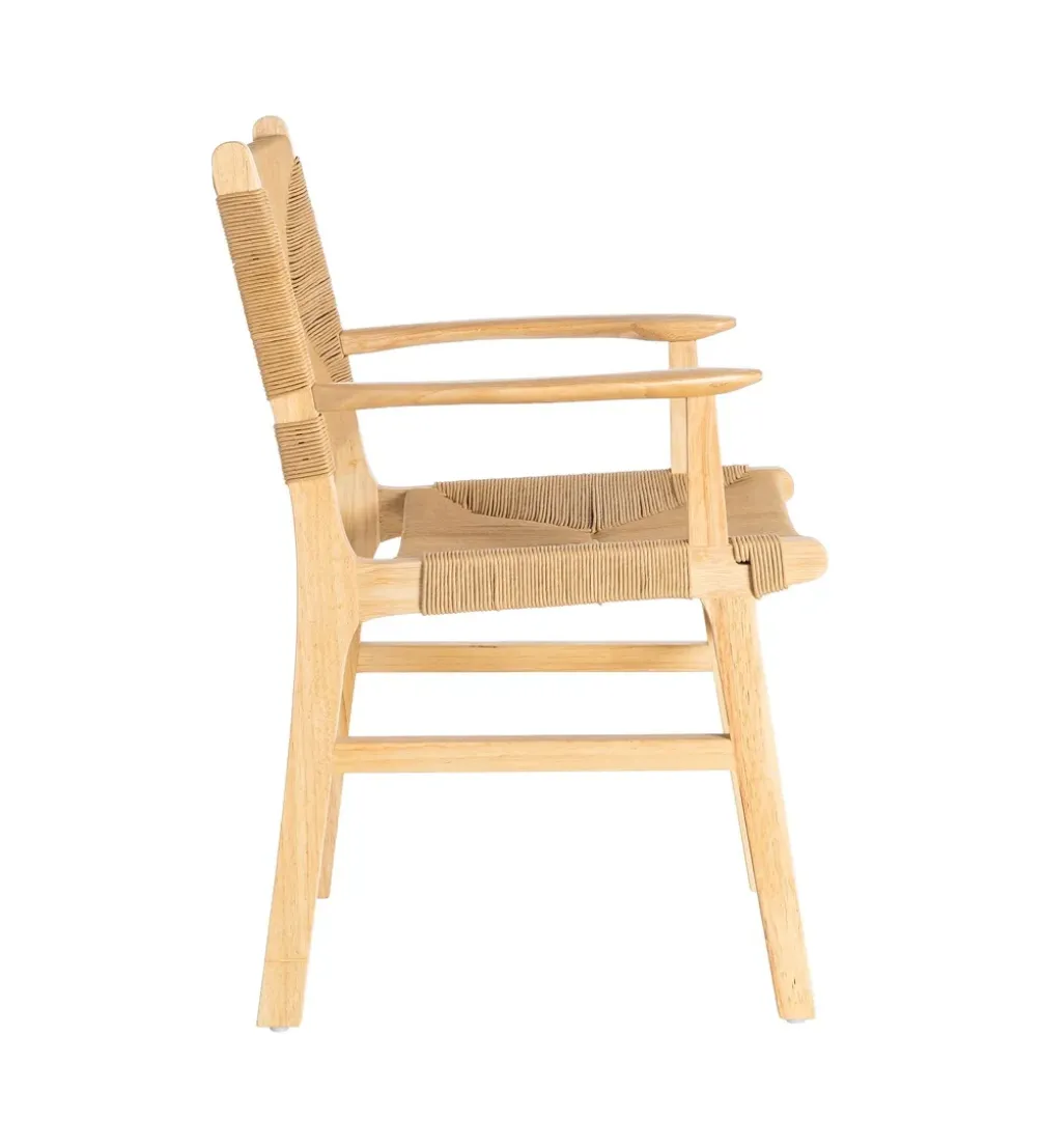 Krzesło BRAZOS 85 cm drewno kauczuk naturalne