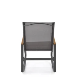 Krzesło bujane ZLATAN 97 cm popielate