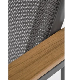 Krzesło bujane ZLATAN 97 cm popielate