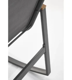 Krzesło bujane ZLATAN 97 cm popielate