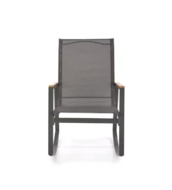 Krzesło bujane ZLATAN 97 cm popielate