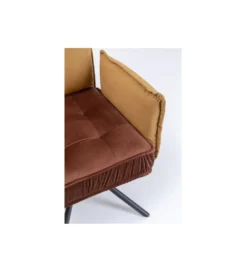 Krzesło CHELSEA 88 cm welur brązowe