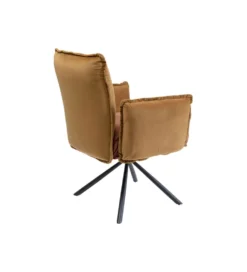 Krzesło CHELSEA 88 cm welur brązowe