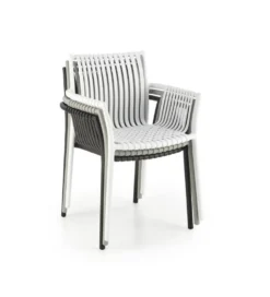 Krzesło ELIAN z podłokietnikami szare