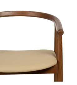 Krzesło EMYLY 76 cm kremowo brązowy