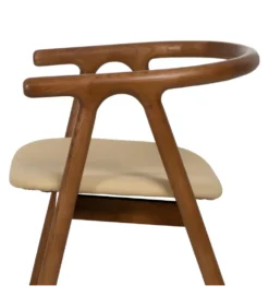 Krzesło EMYLY 76 cm kremowo brązowy
