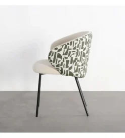 Krzesło ESTAMPADO 74 cm biało szare