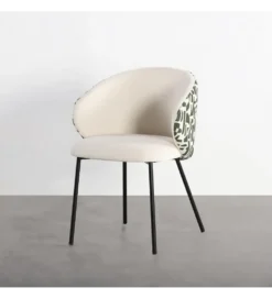 Krzesło ESTAMPADO 74 cm biało szare