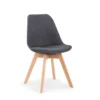 Krzesło K303 83 cm ciemne popielate