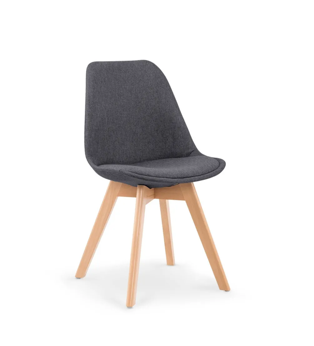Krzesło K303 83 cm ciemne popielate