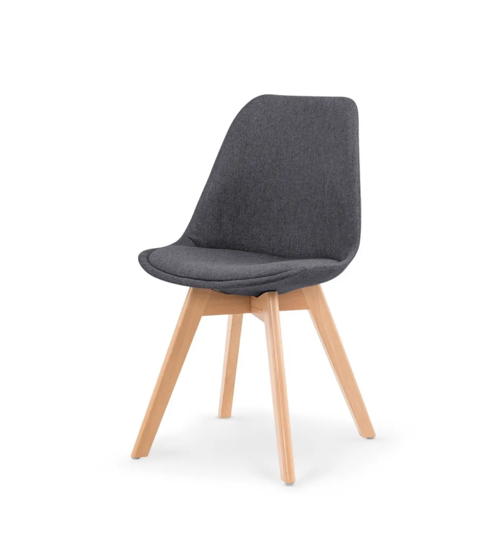 Krzesło K303 83 cm ciemne popielate