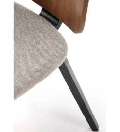 Krzesło K563 77 cm orzechowy popielaty czarny