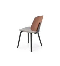 Krzesło K563 77 cm orzechowy popielaty czarny