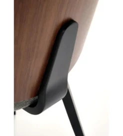 Krzesło K563 77 cm orzechowy popielaty czarny
