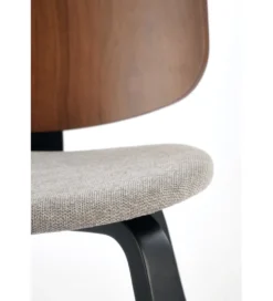 Krzesło K563 77 cm orzechowy popielaty czarny