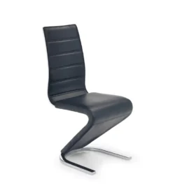 Krzesło K194 99 cm skórzane czarne