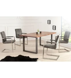 Krzesło Konsolowe Loft antyczny szary