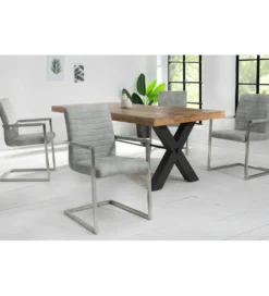 Krzesło LOFT Vintage szare
