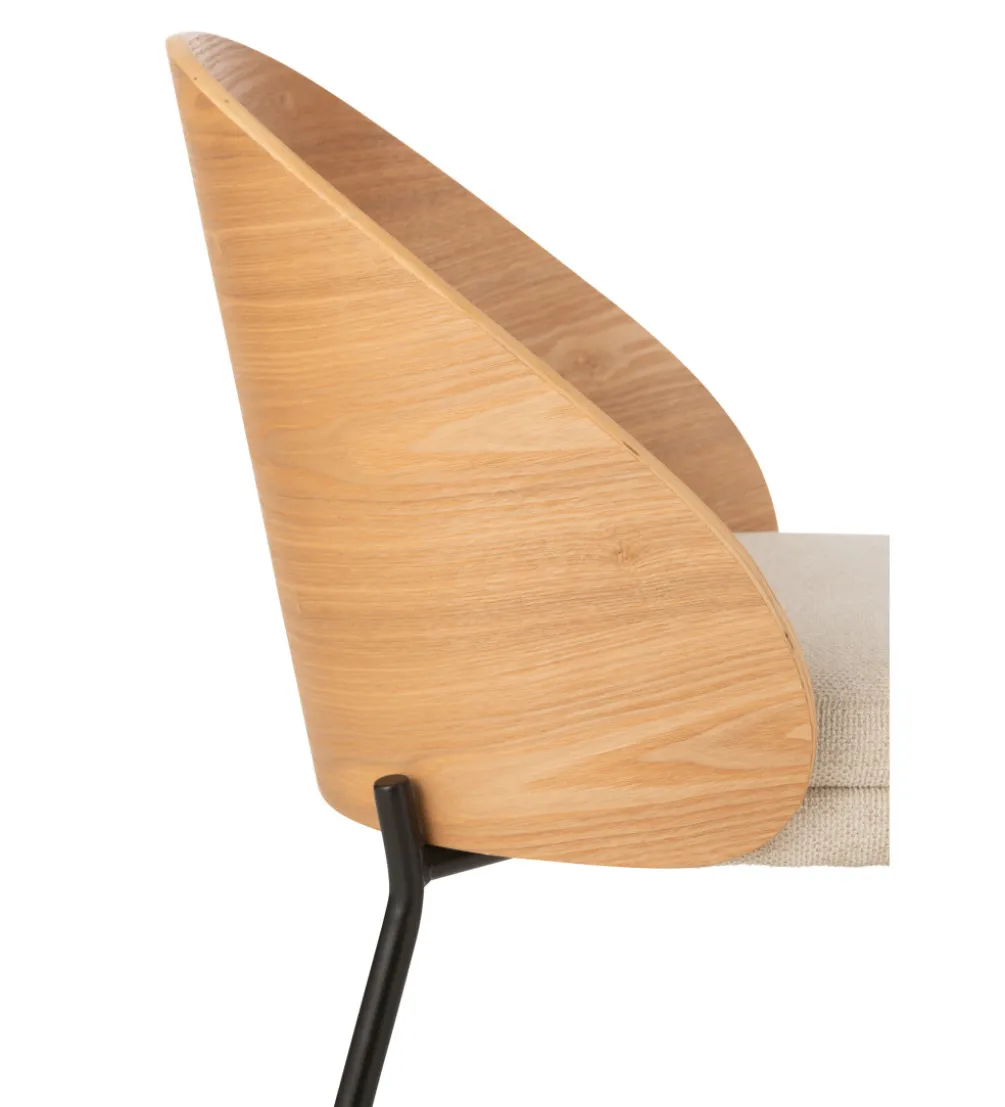 Krzesło LONEPLY 75 cm naturalne beżowe