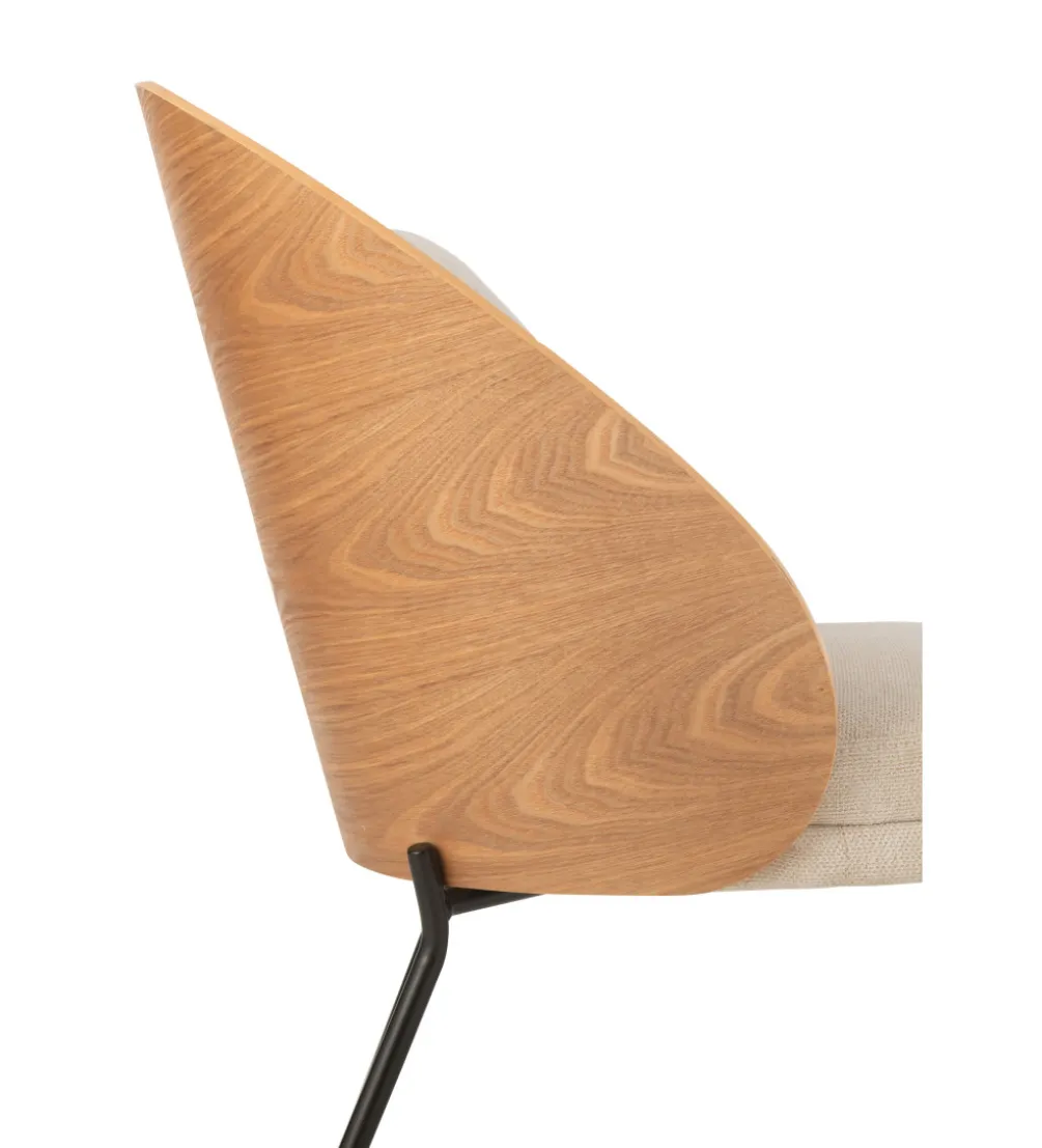 Krzesło LONEPLY 82 cm naturalne beżowe