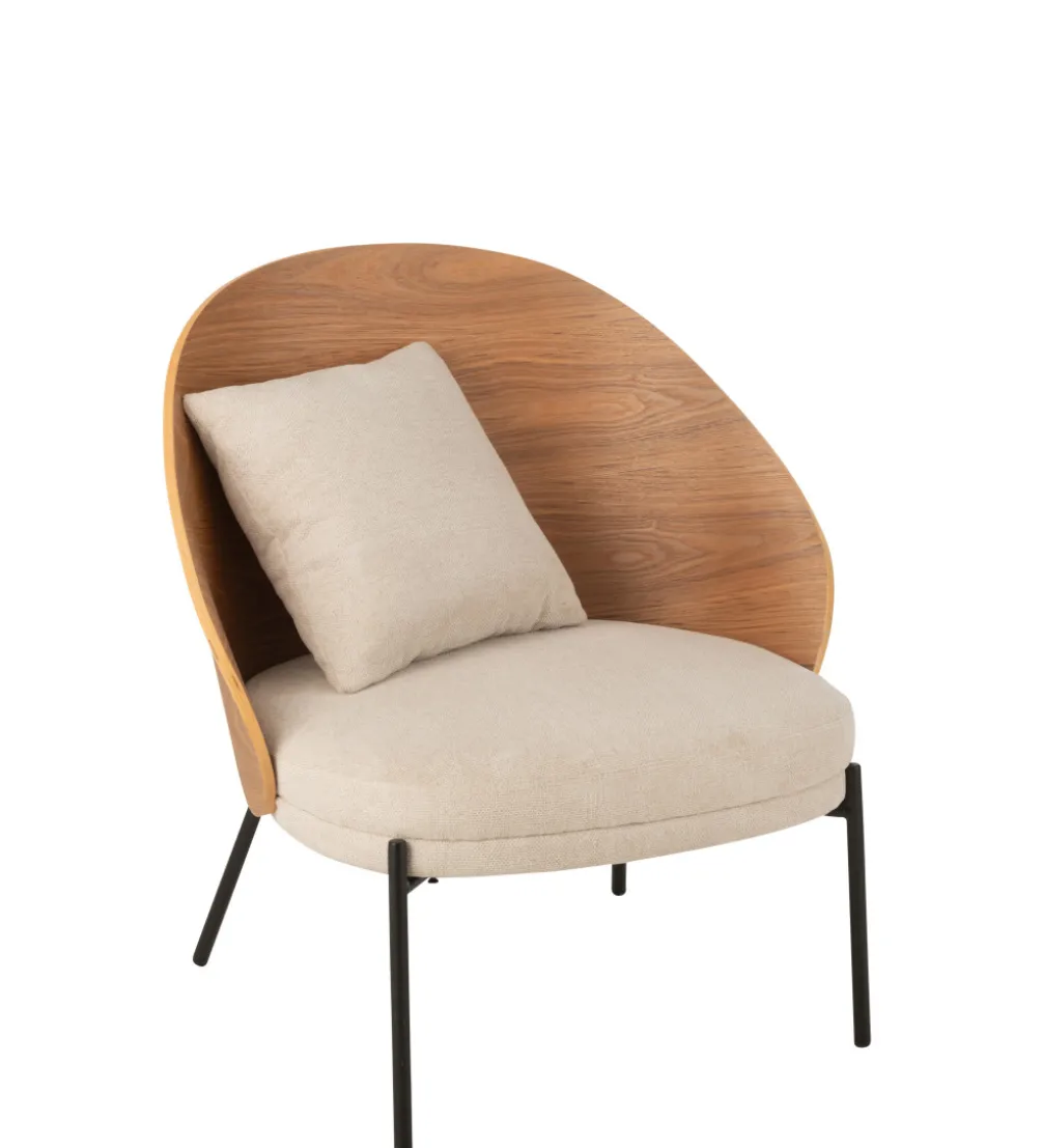 Krzesło LONEPLY 82 cm naturalne beżowe