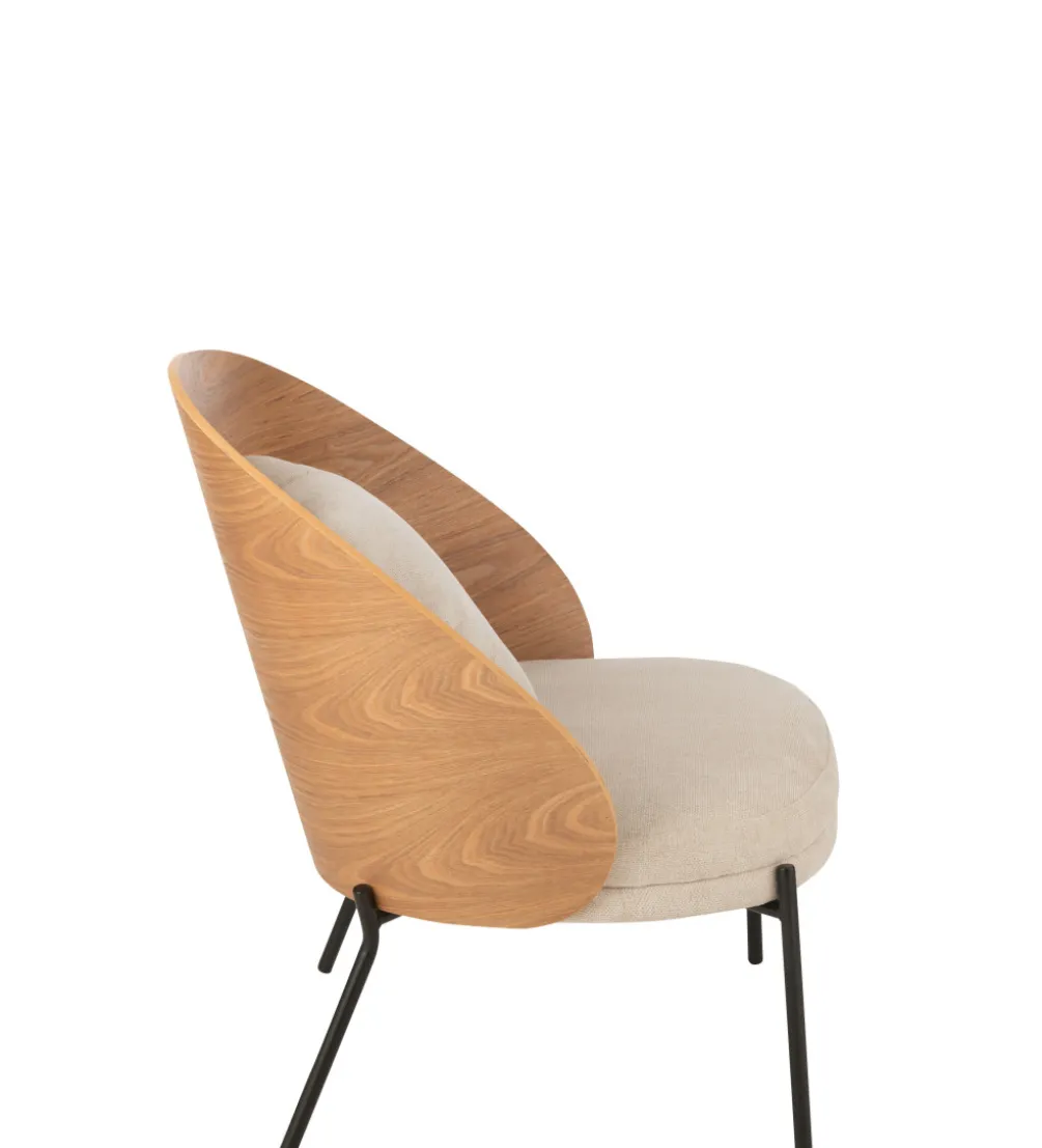 Krzesło LONEPLY 82 cm naturalne beżowe