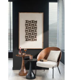 Krzesło LONEPLY 82 cm naturalne ciemno brązowe beżowe
