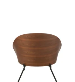 Krzesło LONEPLY 82 cm naturalne ciemno brązowe beżowe