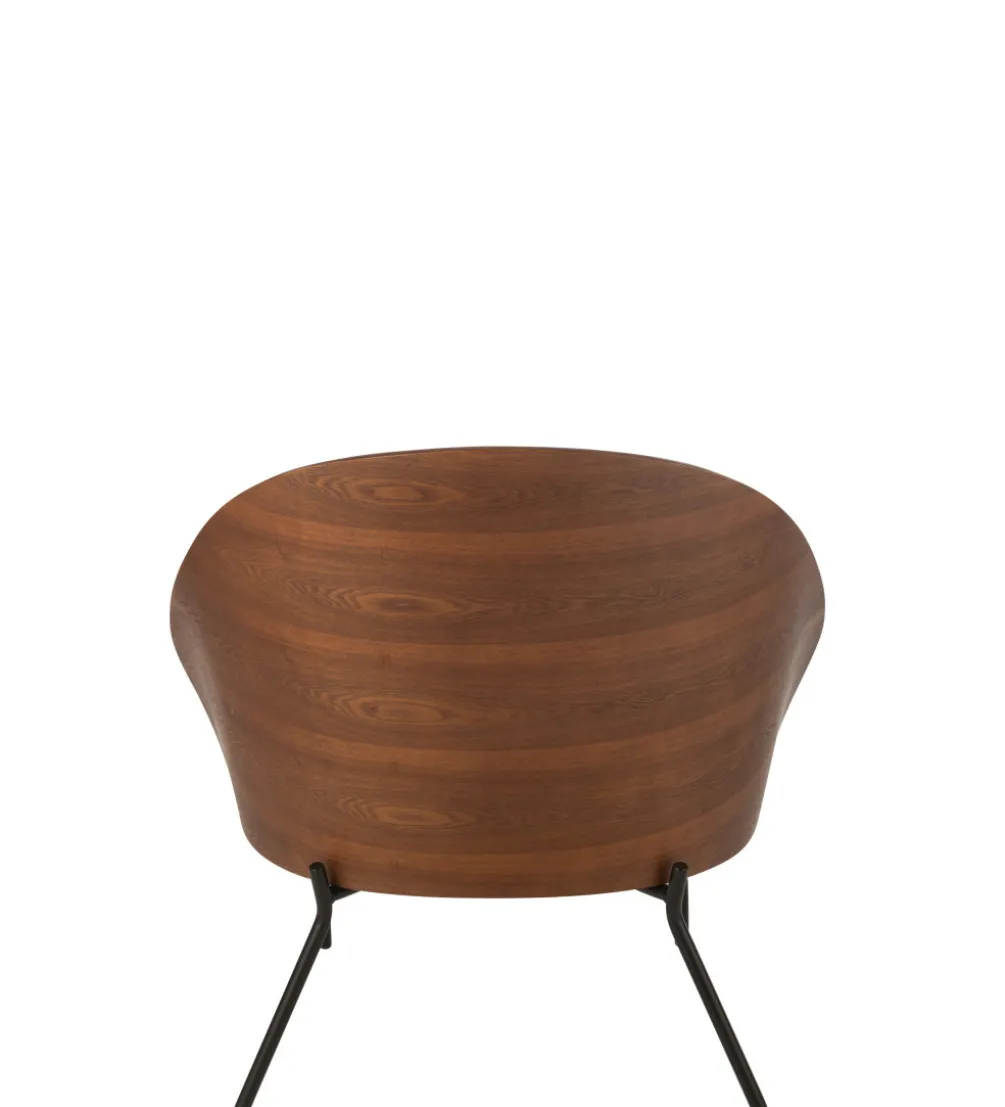 Krzesło LONEPLY 82 cm naturalne ciemno brązowe beżowe